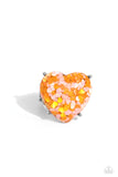 Paparazzi Patterned Promenade - Orange Ring