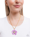 Paparazzi Perennial Pendant- Purple Necklace