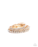 Paparazzi Persistent Pizzazz- Gold Bracelet