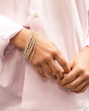 Paparazzi Persistent Pizzazz- Gold Bracelet