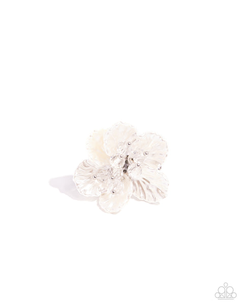 Paparazzi Petal Pact - White Ring