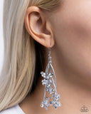 Paparazzi Petaled Precipitation - Silver Earrings