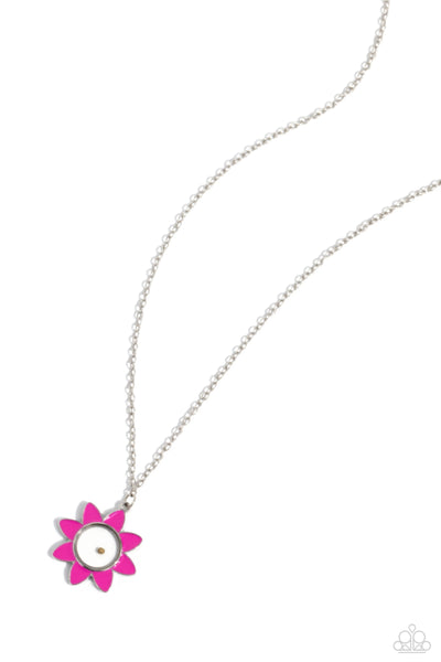 Paparazzi Petals of Inspiration - Pink Mustard Seed Necklace