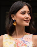Paparazzi Picturesque Painting - Yellow Earrings