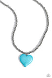 Paparazzi Picturesque Pairing - Blue Heart Necklace