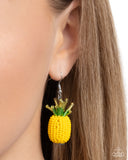 Paparazzi Pleasant Pineapple- Yellow Earrings