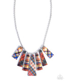 Paparazzi Pleasing Plaid- Red Necklace