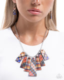 Paparazzi Pleasing Plaid- Red Necklace