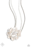 Paparazzi FF NOV Pleated Power - White Necklace