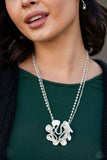 Paparazzi FF NOV Pleated Power - White Necklace