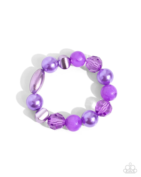 Paparazzi Plentiful Pigment - Purple Bracelet