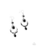 Paparazzi Point Me in the BRIGHT Direction- Black Earrings