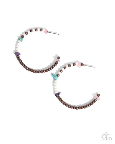 Paparazzi Pointed Promise - Copper Earrings Hoops