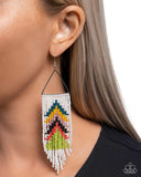 Paparazzi Pointed Promotion- Multi Seedbead Earrings