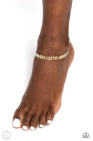 Paparazzi Point in Time - Gold Anklet V-Shaped