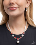 Paparazzi Polished Palace- Red Necklace