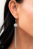 Paparazzi FF NOV Polished Paramount - White Earrings