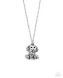 Paparazzi Poodle Pizzazz- White Puppy Necklace