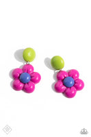 Paparazzi FF NOV Poppin Posies - Pink Earrings