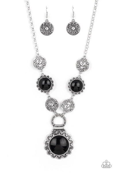 Paparazzi Poppy Persuasion - Black Necklace