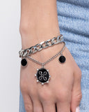 Paparazzi Preppy Present - Black Bracelet