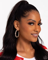 Paparazzi Presidential Pizzazz - Gold Hoops Earrings