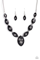 Paparazzi Pressed Flowers - Black Necklace