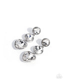 Paparazzi Pretty Poised- White Heart Earrings
