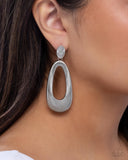 Paparazzi Princess Potential- Silver Earrings