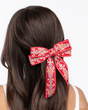 Paparazzi Printed Parlor- Red Hair Accessory