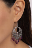 Paparazzi Prismatically Prairie - Purple Earrings