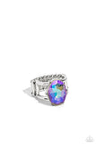 Paparazzi Prismatically Pronged - Multi Oval UV Gem Ring