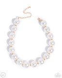 Paparazzi Pronounced Pearls- White Pearls Necklace