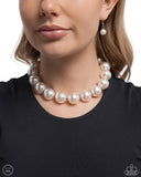 Paparazzi Pronounced Pearls- White Pearls Necklace