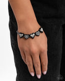 Paparazzi Pure Chemistry- Black Heart Bracelet