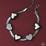 Paparazzi Pure Chemistry- Black Heart Bracelet