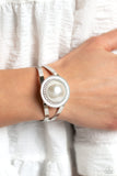 Paparazzi Put On The GLITZ - White Oversized Pearl Bracelet