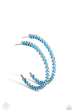 Paparazzi SEP FF Put a STRING on It - Blue Hoops Earrings