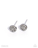 Paparazzi Radiant Request- White Earrings