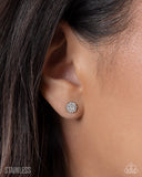 Paparazzi Radiant Request- White Earrings