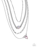 Paparazzi Radiant Rows- Pink Necklace