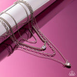 Paparazzi Radiant Rows- Pink Necklace