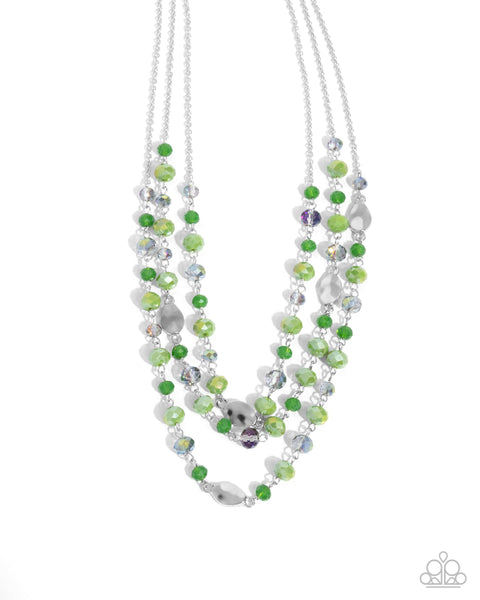 Paparazzi Radiantly Rich - Green Necklace