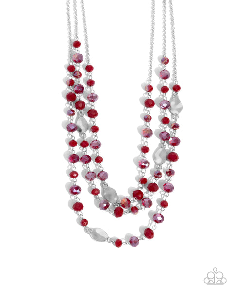 Paparazzi Radiantly Rich - Red Necklace