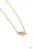 Paparazzi Radical Romance - Gold Heart Necklace
