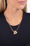 Paparazzi Radical Romance - Gold Heart Necklace