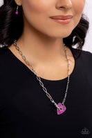 Paparazzi Radical Romance - Pink Heart Necklace