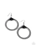 Paparazzi Radical Rusticity- Black Earrings