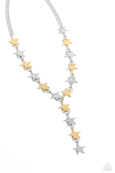 Paparazzi Reach for the Stars - Multi Stars Necklace