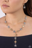 Paparazzi Reach for the Stars - Multi Stars Necklace